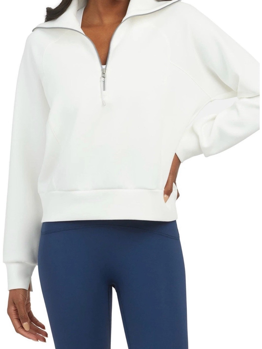 Spanx Air Essentials Half Zip Sweatshirt Size Small